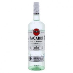 BACARDI CARTA BLANCA RUM 37% 1l