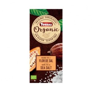 BIO TEMNA ČOKOLADA Z 70 ODSTOTKI KAKAVA Z MORSKO SOLJO, 100G