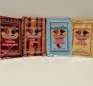 VROČA ČOKOLADA 4/1 45gr,okusi: čokolada,vanilija,lešnik,kokos
