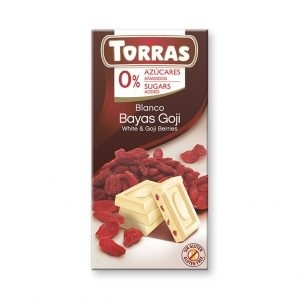 BELA ČOKOLADA Z GOJI JAGODAMI, 75G