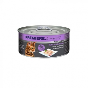 PREM M Fine Filets Piščanec/Šunka 80g konz(FTN00046)