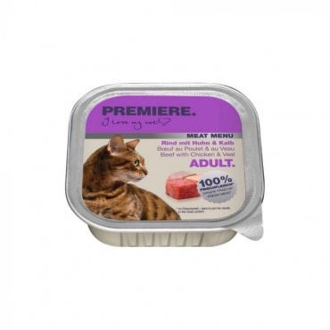 PREM M Meat Menu Adult Gov./Pišč./Telet. 100g ALU-pak(FTN00008)