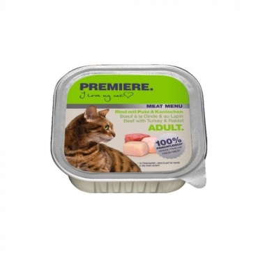 PREM M Meat Menu Adult Gov./Puran/Kunec 100g ALU-pak(FTN00004)