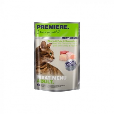 PREM M Meat Menu Adult Govedina/Puran/Kunec 85g vrečka(FTN00026)