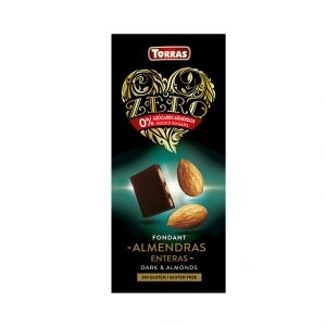 TEMNA ČOKOLADA S SLADILOM IN MANDLJI, 150G