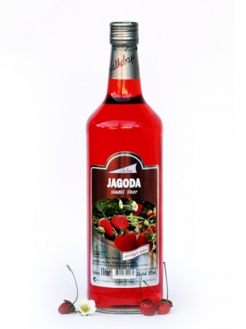 VODKA JAGODA 20% 1l ALKOBAP